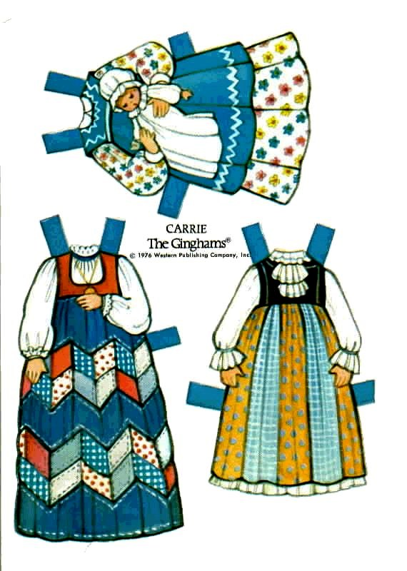 Poupées Papiers / Paper Dolls - Col. The ginghams
